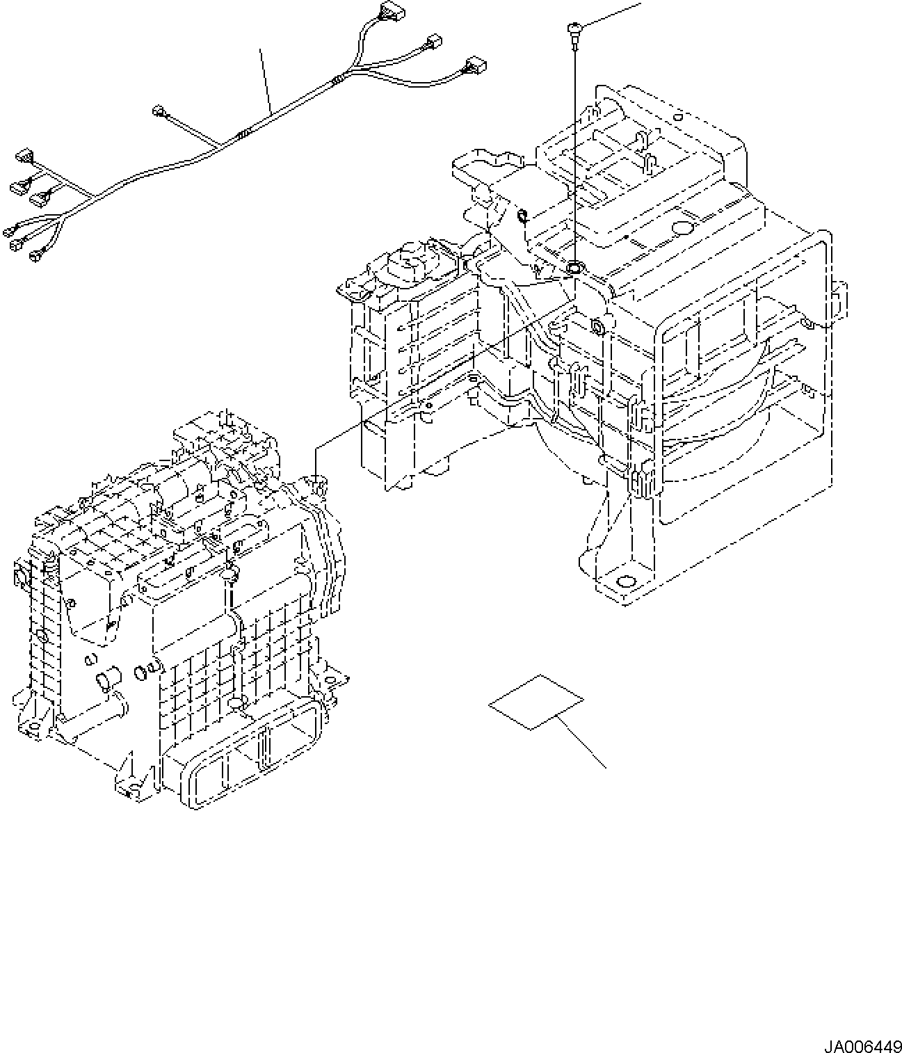 Komatsu parts book diagram for PC170LC-11 S/N F40001 AND UP: CAB, FLOOR, AIR CONDITIONER (3/3)