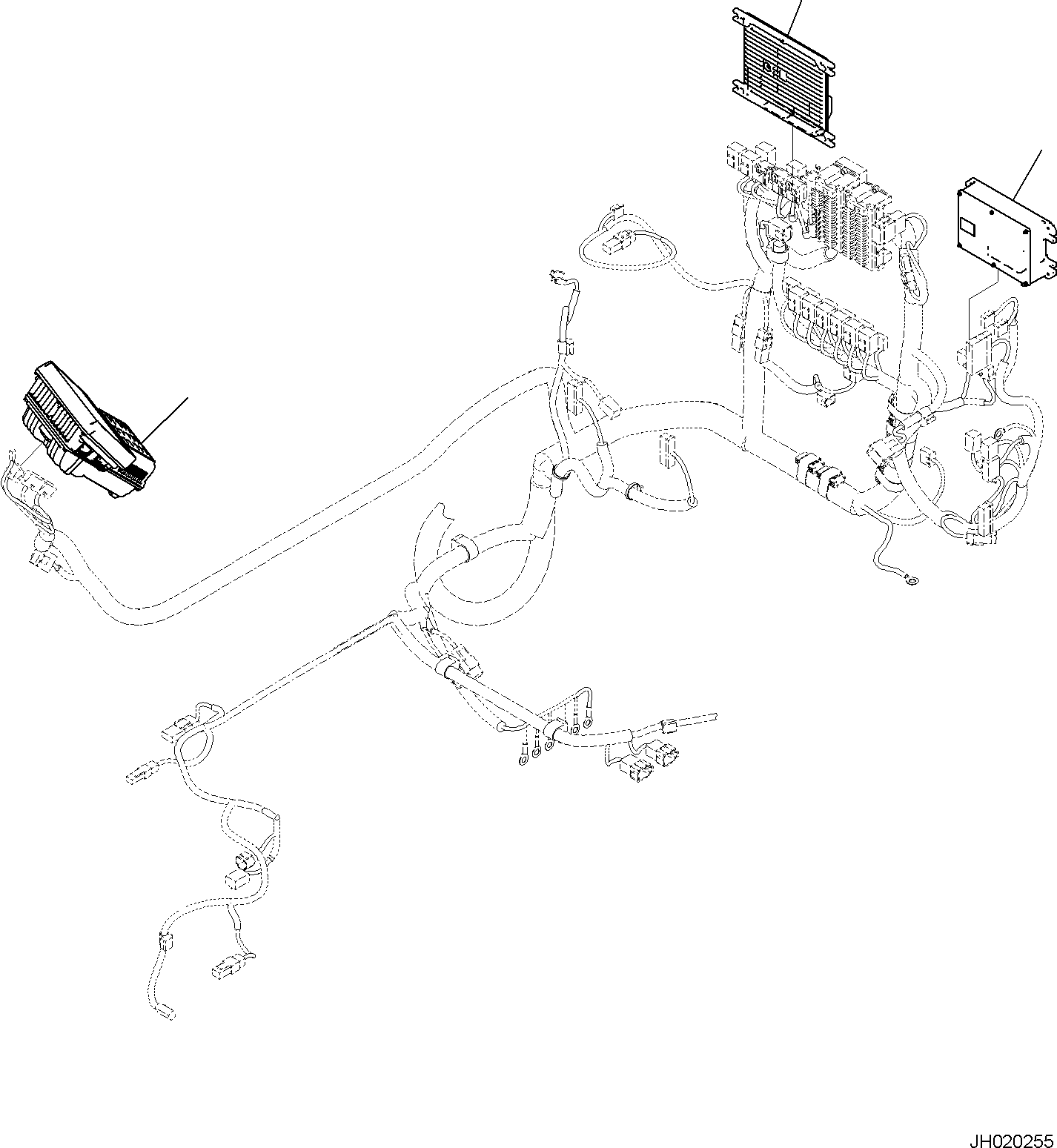 Komatsu parts book diagram for PC170LC-11 S/N F40001 AND UP: CAB, CONTROLLER AND MONITOR