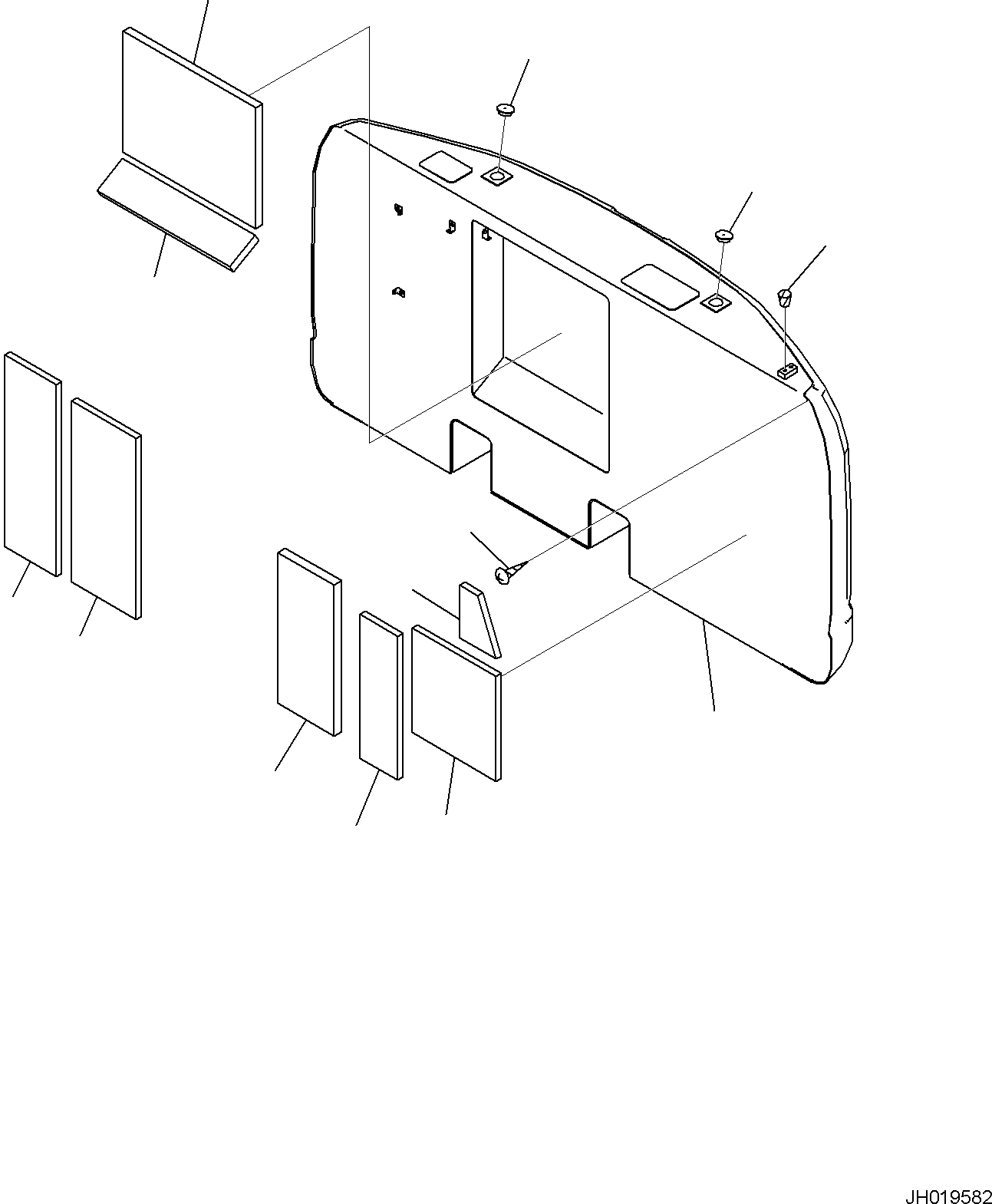 Komatsu parts book diagram for PC170LC-11 S/N F40001 AND UP: COUNTERWEIGHT (2750KG), COUNTERWEIGHT