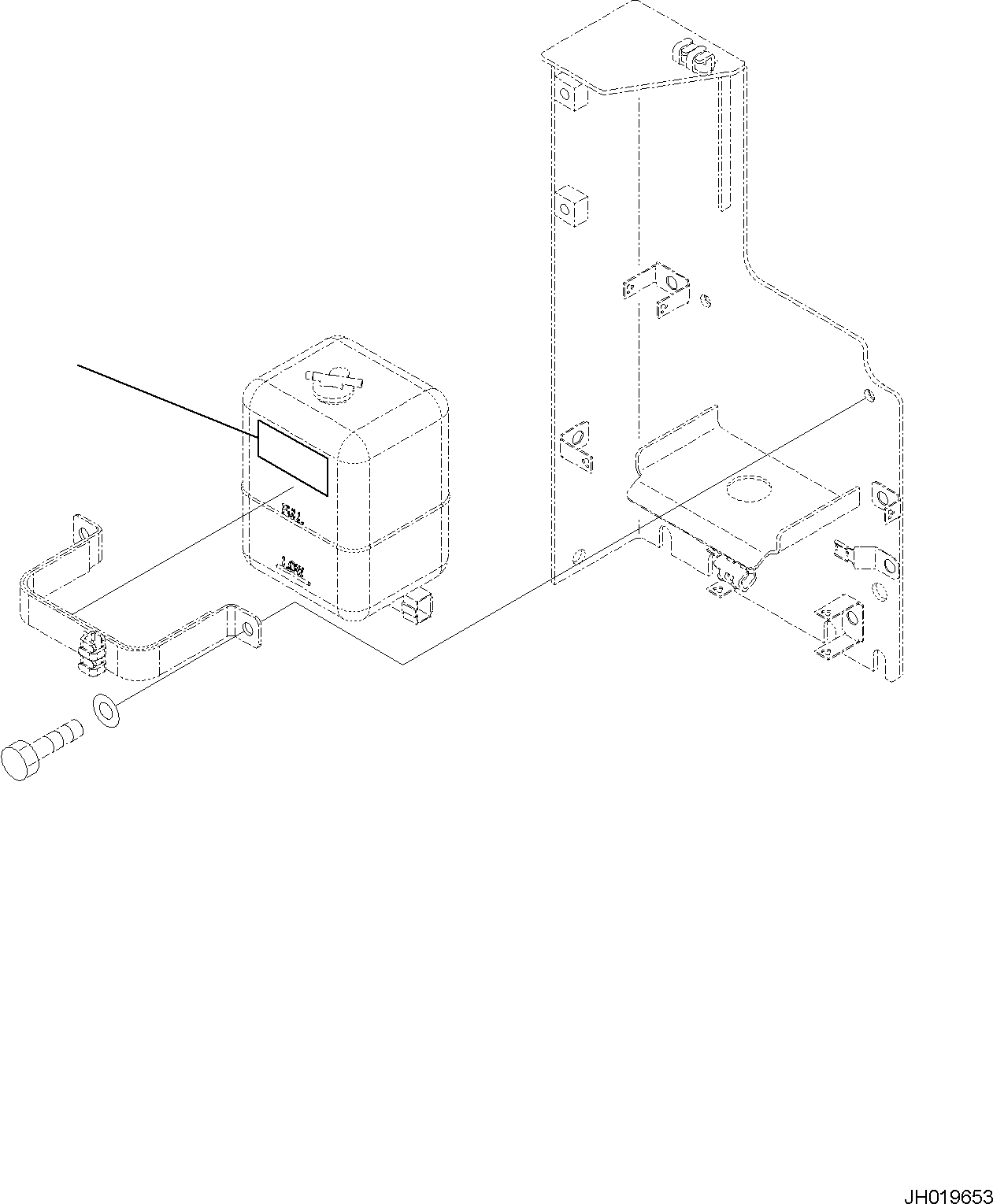 Komatsu parts book diagram for PC170LC-11 S/N F40001 AND UP: COOLANT DECAL