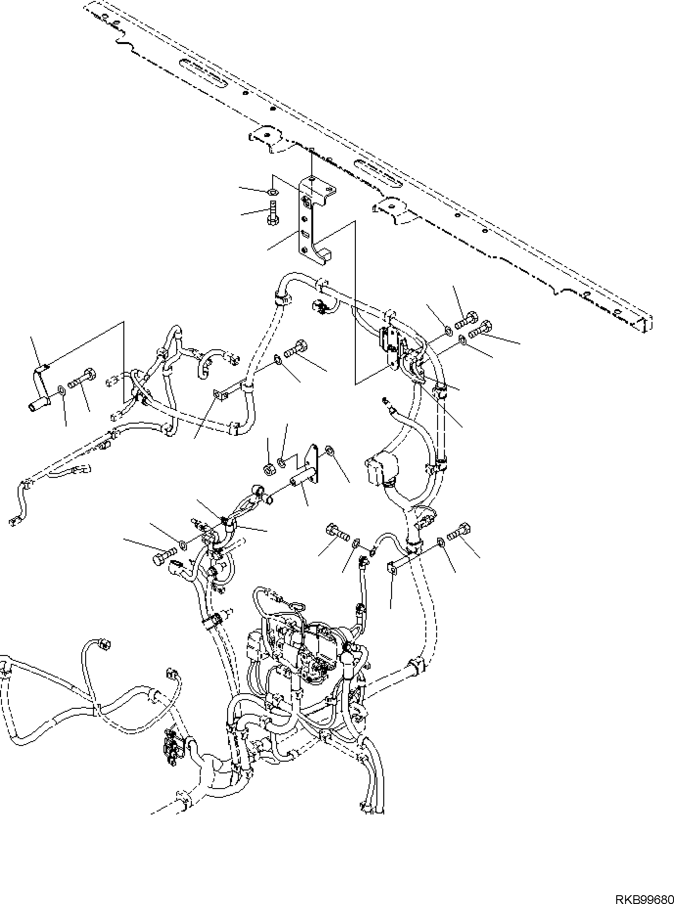 Excavators Komatsu / PC170LC-10 S/N F30003 AND UP(PC170LC0) / ELECTRIC WIRING HARNESS (OVERLOAD ALARM) (ENGINE WIRING HARNESS) (2/2)(E0200-001006 : E0200-001006)