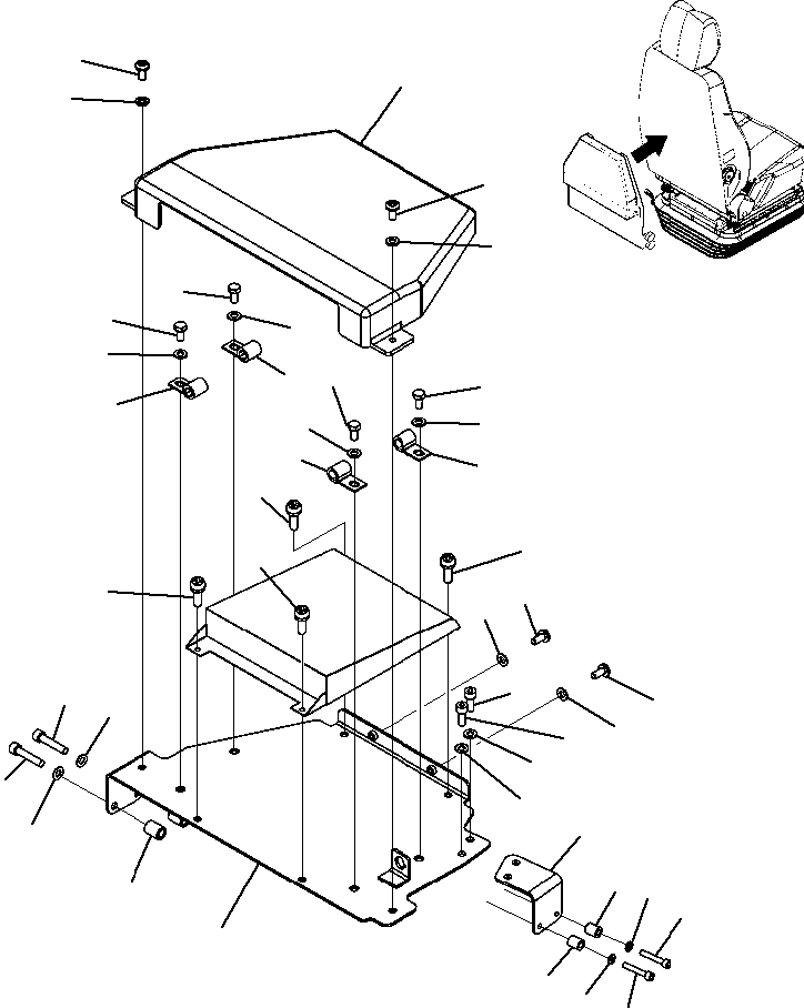 Excavators Komatsu / PC200F-8M0  S/N B10001-UP(PC200FM0) / SUPPORT HMU(210030 : K0110-01H2)