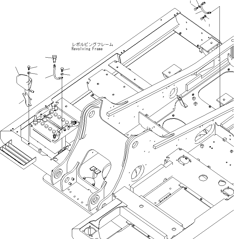 Komatsu parts book diagram for PC200LC-8E0 S/N 1001-UP: ELECTRIC WIRING (BATTERY CASE SIDE)
