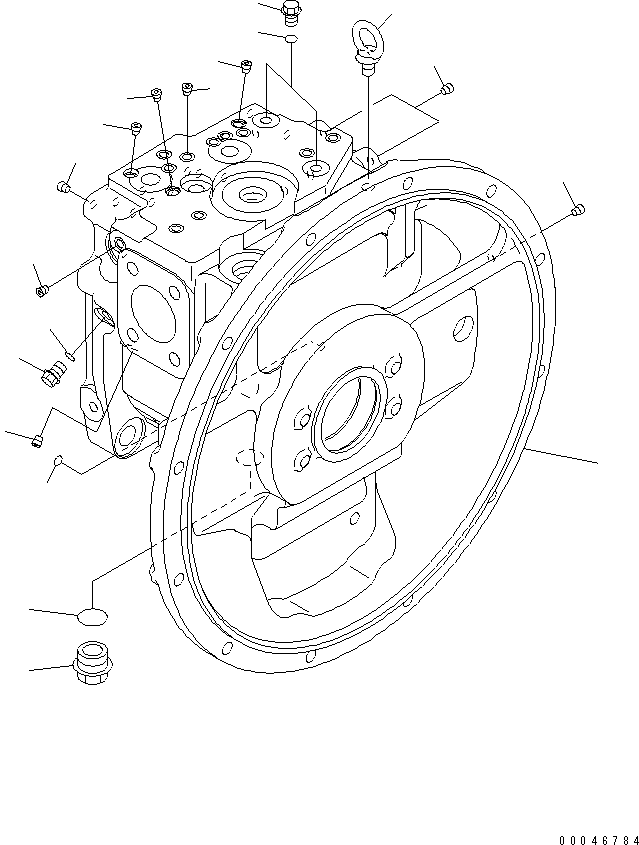 Komatsu parts book diagram for PC200LC-8E0 S/N 1001-UP: MAIN PUMP (1/11)