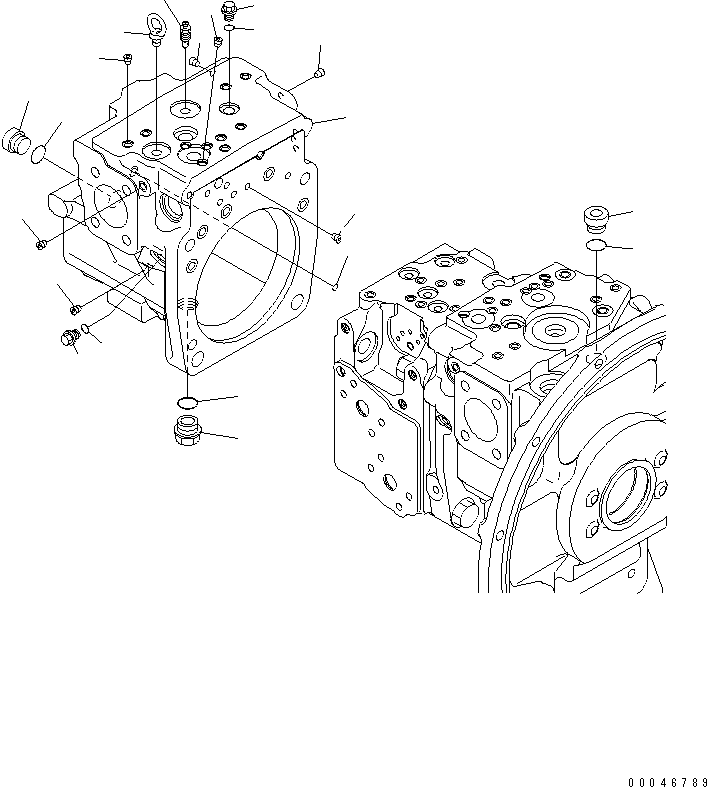 Komatsu parts book diagram for PC200LC-8E0 S/N 1001-UP: MAIN PUMP (6/11)