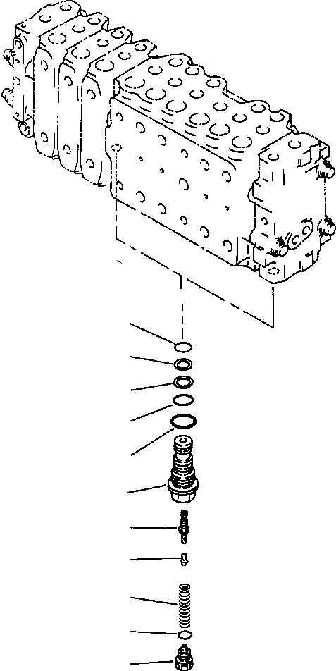 Excavators Komatsu / PC200LL-6 S/N A85001-UP(PC200LL6) / FIG. H0120-52A2 MAIN VALVE - ARM UNLOAD VALVE(H-026 : H0120-52A2)
