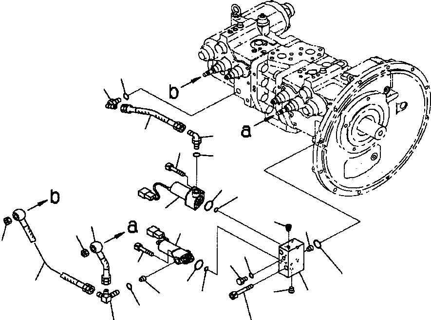 Excavators Komatsu / PC200LL-6 S/N A85001-UP(PC200LL6) / FIG. H0210-11A0 MAIN PUMP - EPC CONTROL VALVE(H-066 : H0210-11A0)