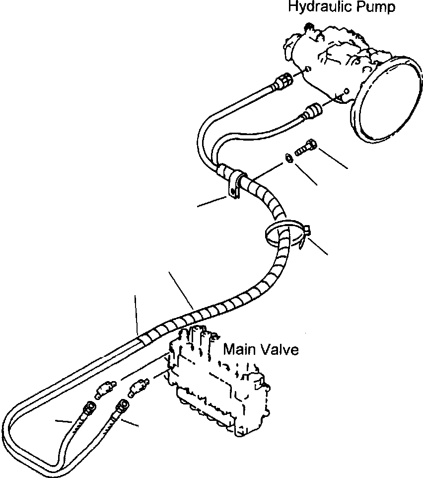Excavators Komatsu / PC200LL-6 S/N A85001-UP(PC200LL6) / FIG. H1810-01A0 HYDRAULIC PIPING - LS LINES(H-108 : H1810-01A0)