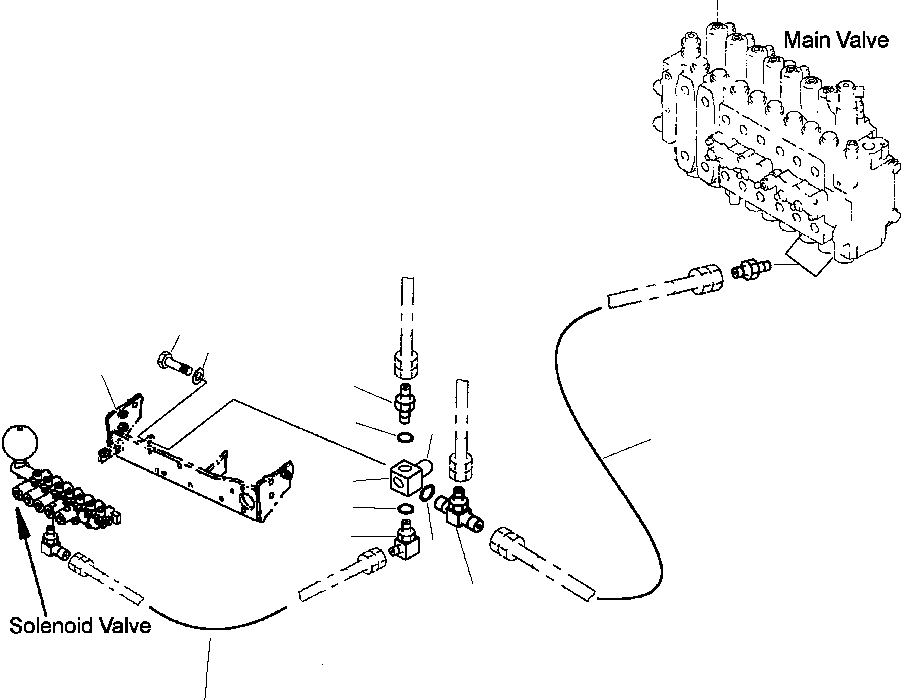 Excavators Komatsu / PC200LL-6 S/N A85001-UP(PC200LL6) / FIG. H1831-03A0 SOLENOID VALVE - SWING STROKE VALVE(H-116 : H1831-03A0)