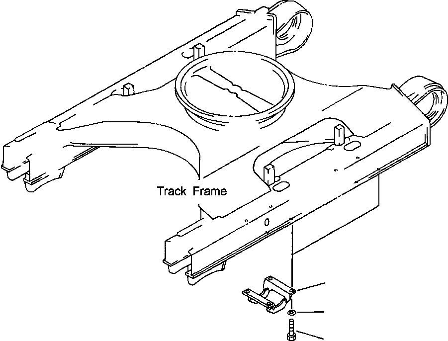 Excavators Komatsu / PC210LC-6L S/N A80001-UP(PC210LC6) / FIG NO. R1200-0104 TRACK ROLLER GUARD PC210LC-6(R-020 : R1200X20.004)