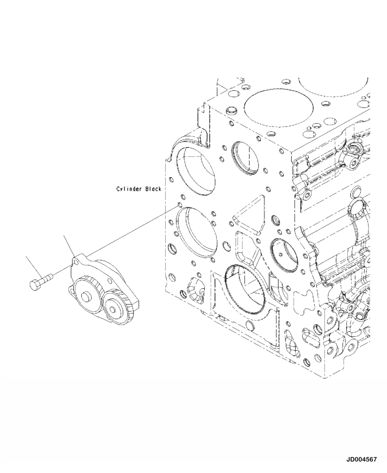 Excavators Komatsu / PC210LL-10 A52001 - UP(PC210LLE) / ALP00-001001 LUBRICATION OIL PUMP(A-062 : ALP00-001001)