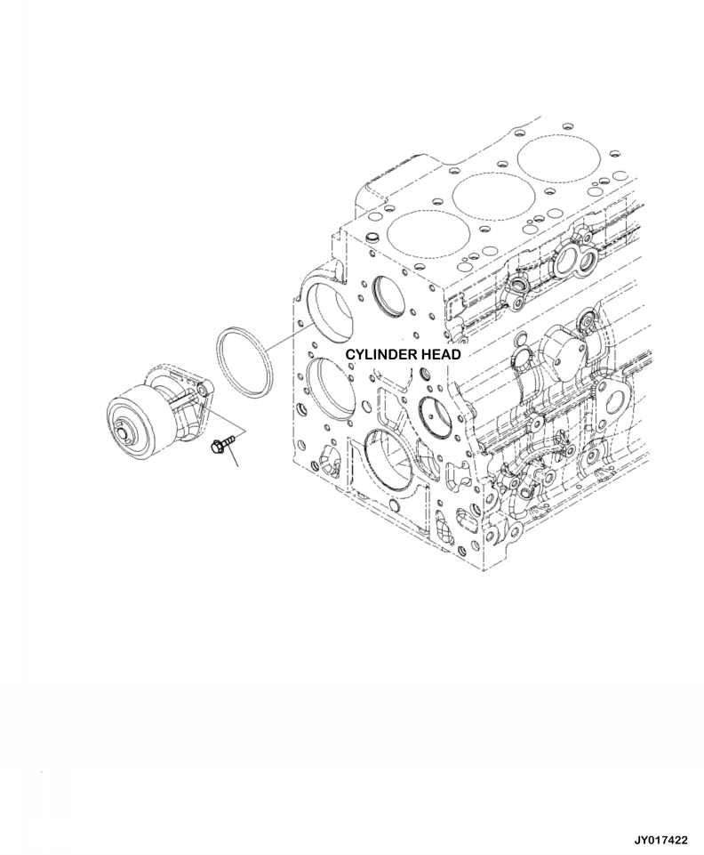 Excavators Komatsu / PC210LL-10 A52001 - UP(PC210LLE) / AWP00-001001 WATER PUMP MOUNTING BOLT(A-134 : AWP00-001001)