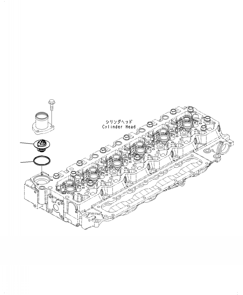 Excavators Komatsu / PC210LL-10 A52001 - UP(PC210LLE) / AEC00-001001 THERMOSTAT(A-142 : AEC00-001001)