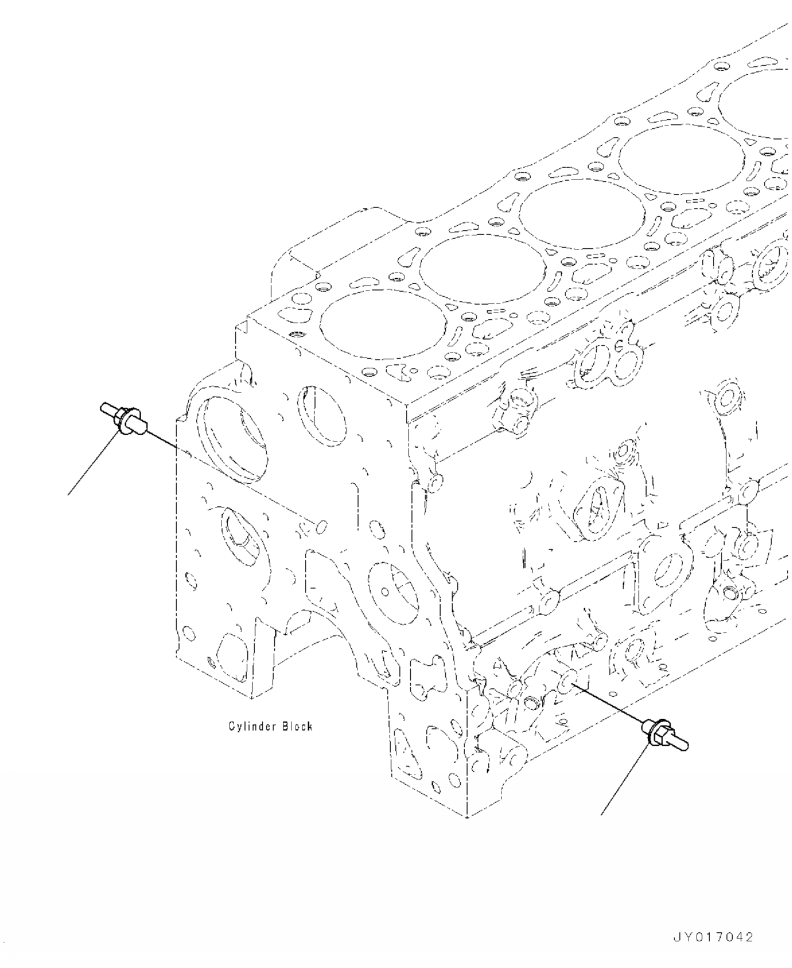 Excavators Komatsu / PC210LL-10 A52001 - UP(PC210LLE) / AEA00-001001 ENGINE GROUND MOUNTING(A-162 : AEA00-001001)
