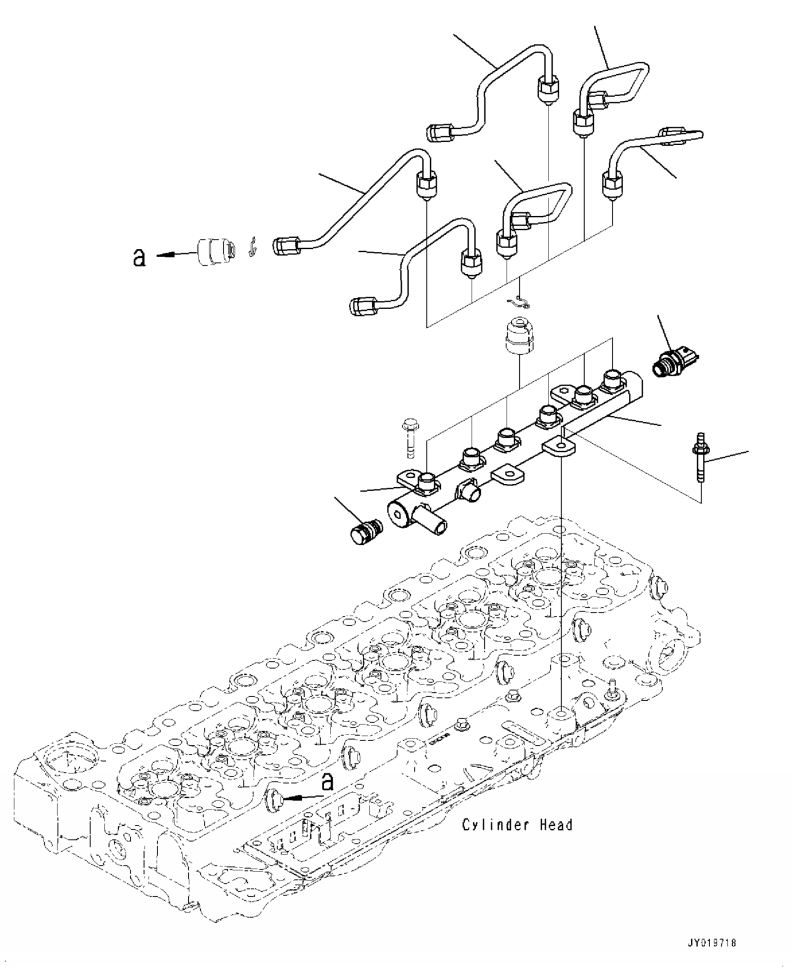 Excavators Komatsu / PC210LL-10 A52001 - UP(PC210LLE) / APP10-001004 COMMON RAIL(A-172 : APP10-001004)