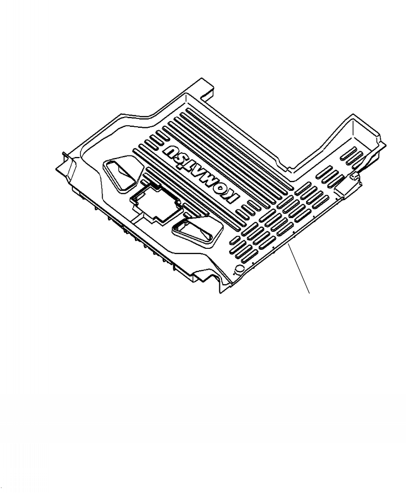 Excavators Komatsu / PC210LL-10 A52001 - UP(PC210LLE) / K0310-001001 FLOOR MAT(K-010 : K0310-001001)