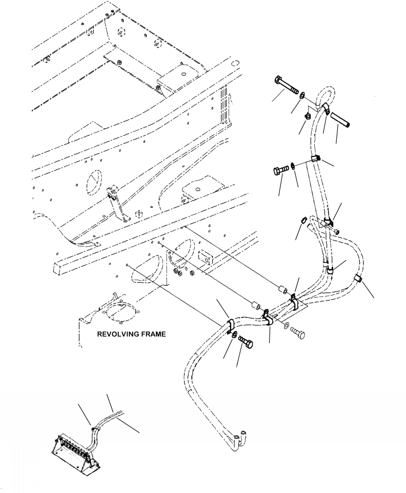 Excavators Komatsu / PC210LL-10 A52001 - UP(PC210LLE) / K0700-001004 AIR CONDITIONER HEATER HOSE CONNECTION(K-026 : K0700-001004)