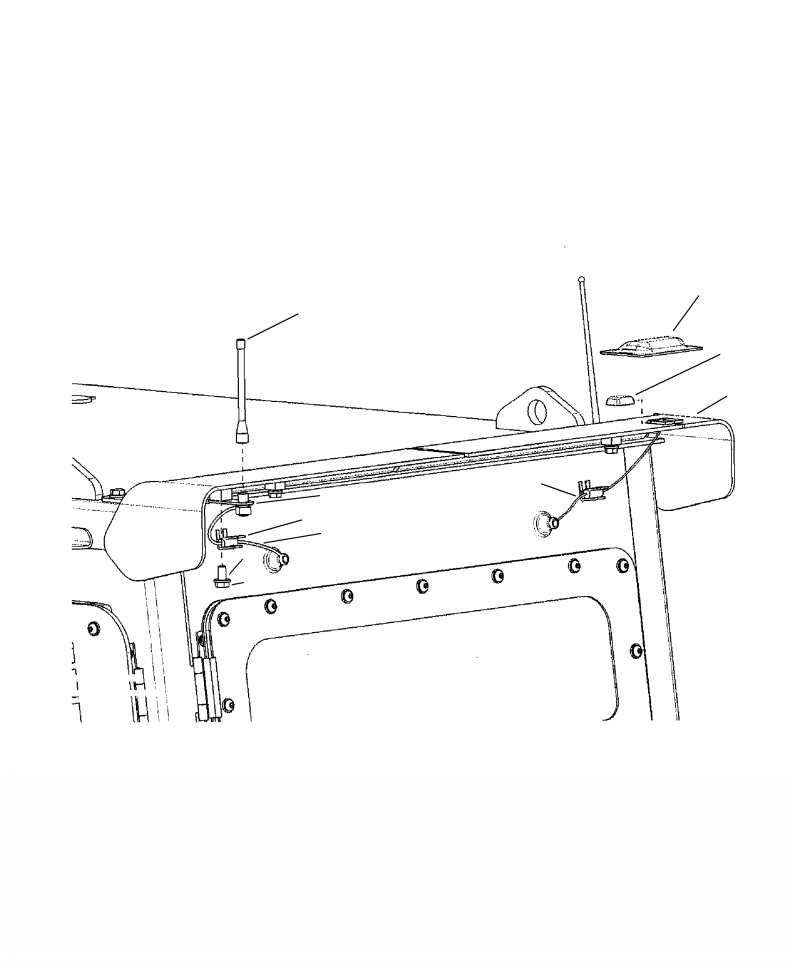 Excavators Komatsu / PC210LL-10 A52001 - UP(PC210LLE) / K1110-001022 CAB KOMTRAX ANTENNA(K-072 : K1110-001022)