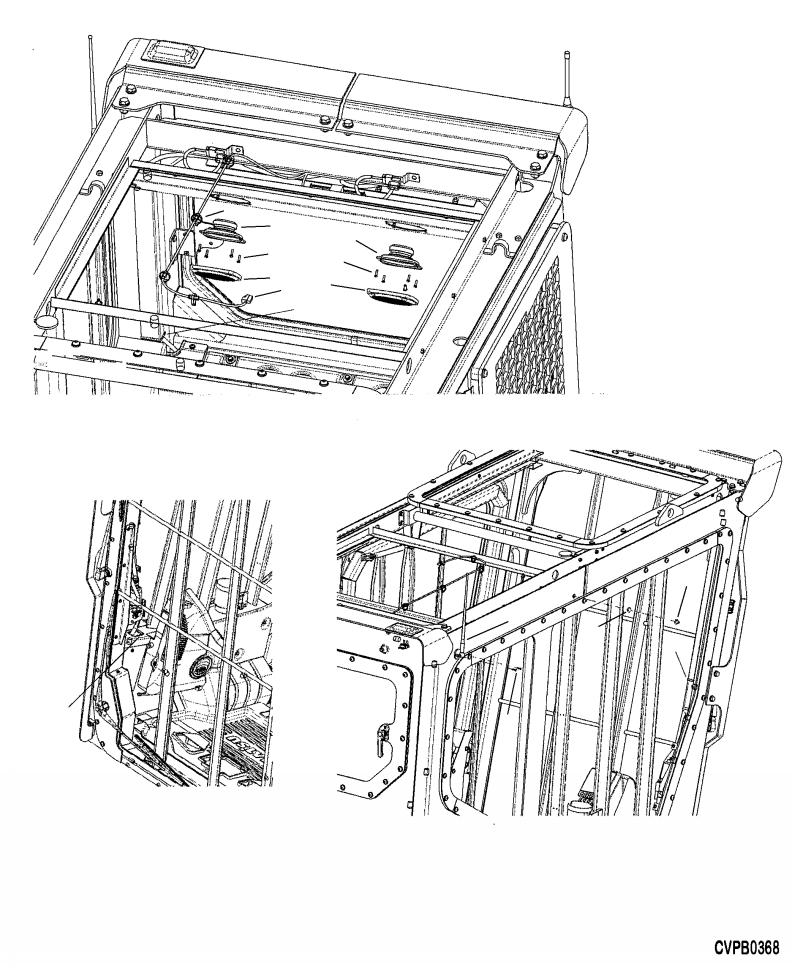 Excavators Komatsu / PC210LL-10 A52001 - UP(PC210LLE) / K1110-001023 CAB RADIO WIRING(K-074 : K1110-001023)