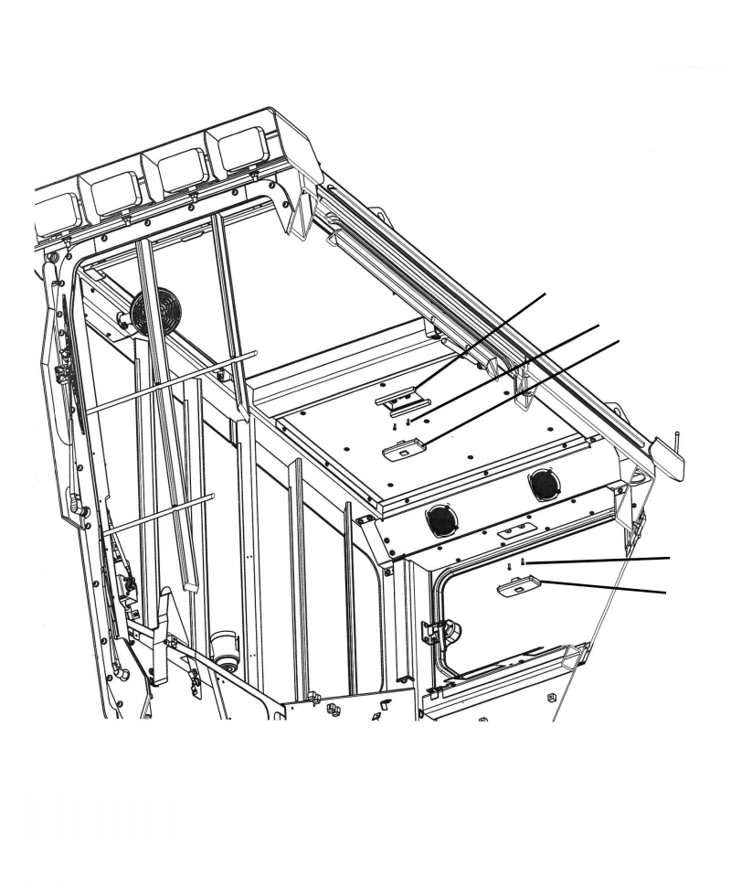 Excavators Komatsu / PC210LL-10 A52001 - UP(PC210LLE) / K1110-001029 CAB ROOM LAMP(K-084 : K1110-001029)