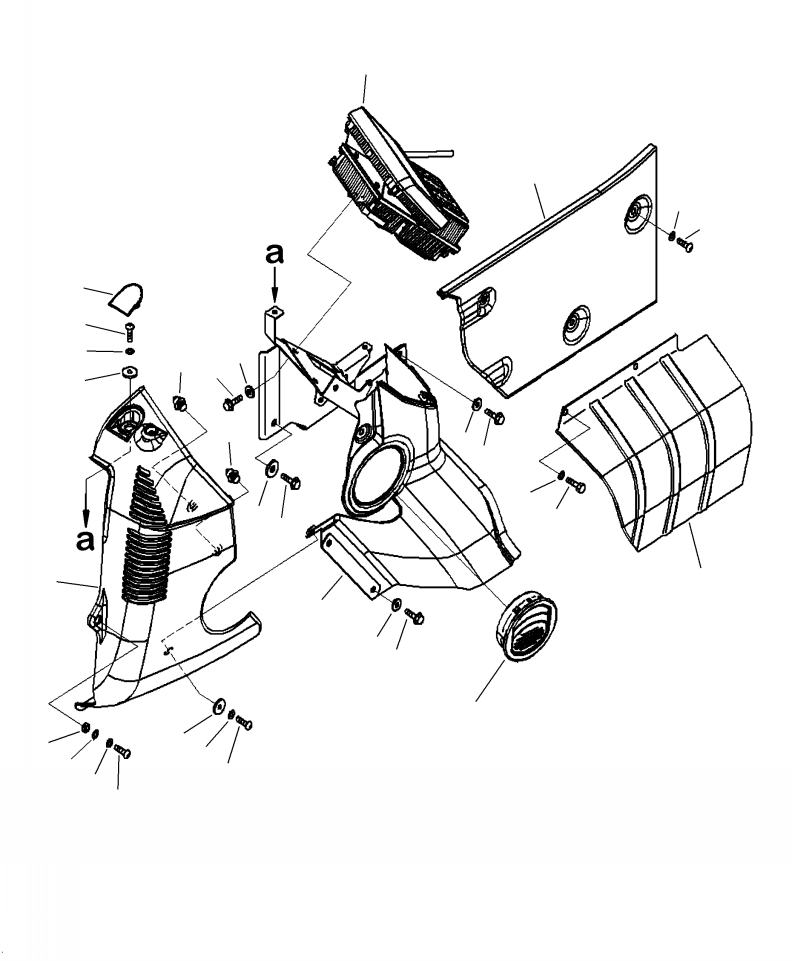 Excavators Komatsu / PC210LL-10 A52001 - UP(PC210LLE) / K1110-001031 CAB MONITOR SYSTEM(K-088 : K1110-001031)