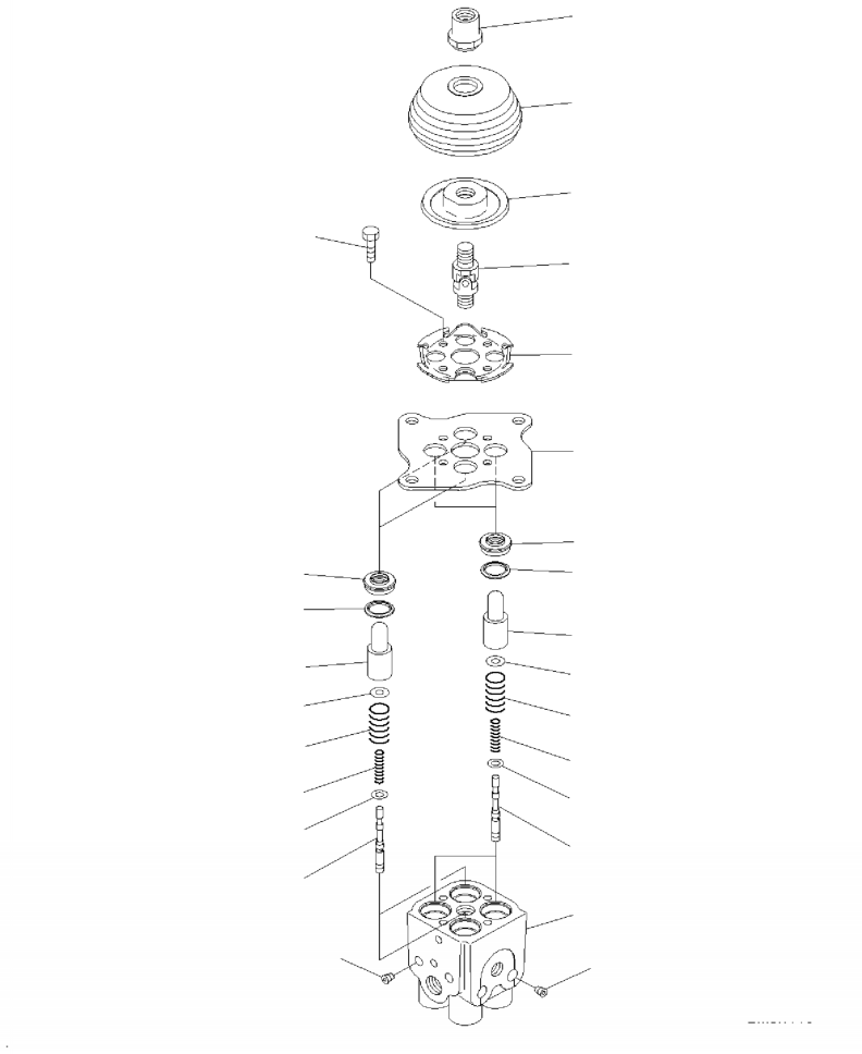 Excavators Komatsu / PC210LL-10 A52001 - UP(PC210LLE) / K1110-001059 CAB PPC VALVE(K-146 : K1110-001059)