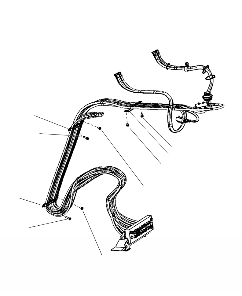 Excavators Komatsu / PC210LL-10 A52001 - UP(PC210LLE) / K1110-004005 PPC LINES CLAMPS (2/3)(K-198 : K1110-004005)