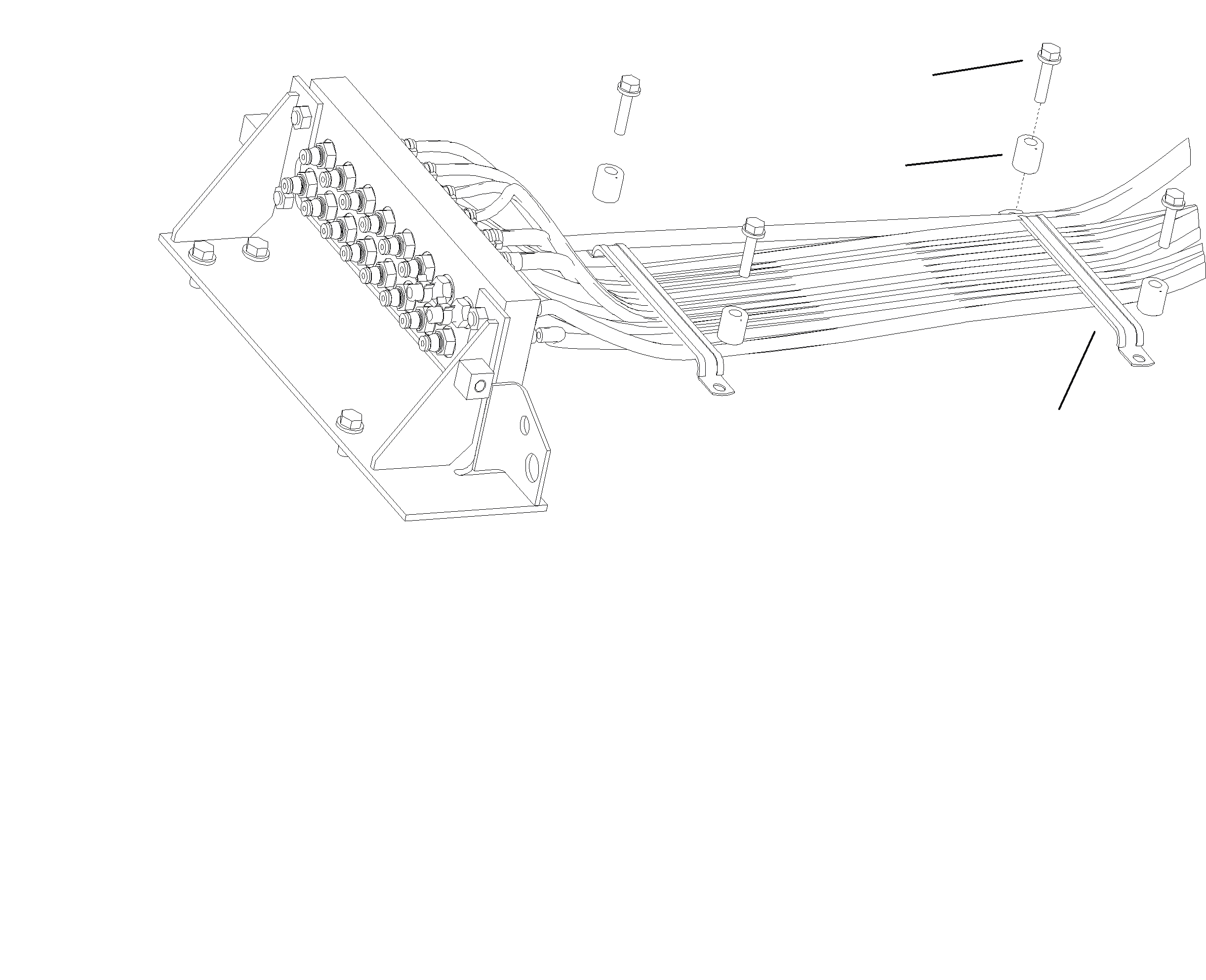 Excavators Komatsu / PC210LL-10 A52001 - UP(PC210LLE) / K1110-004006 PPC LINES CLAMPS (3/3)(K-200 : K1110-004006)