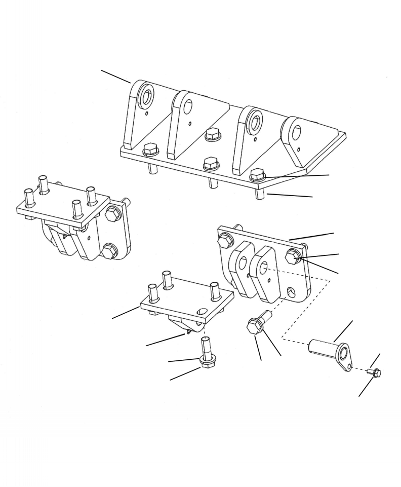 Excavators Komatsu / PC210LL-10 A52001 - UP(PC210LLE) / M1820-05A0 TILT RISER HARDWARE(M-064 : M1820-05A0)