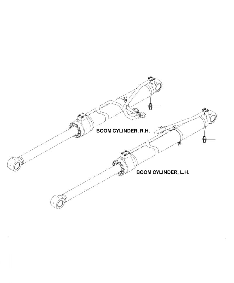 Excavators Komatsu / PC210LL-10 A52001 - UP(PC210LLE) / T1120-001003 BOOM CYLINDER LUBRICATION FITTING(T-030 : T1120-001003)