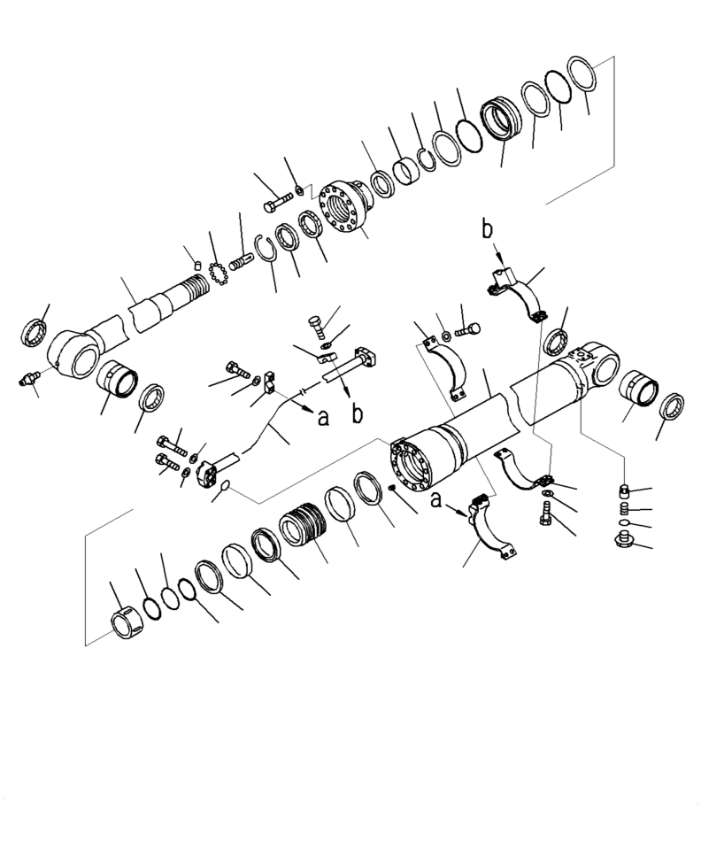 Excavators Komatsu / PC210LL-10 A52001 - UP(PC210LLE) / T1140-001001 ARM CYLINDER(T-034 : T1140-001001)