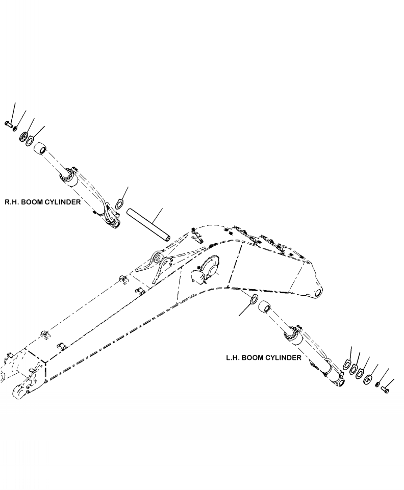 Excavators Komatsu / PC220LC-8 S/N A88001-UP(PC220LCE) / T1125-01A0 BOOM PIN(T-027 : T1125-01A0)