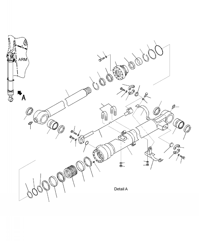 Excavators Komatsu / PC220LC-8 S/N A88001-UP(PC220LCE) / T1140-02A2 BUCKET CYLINDER KLC SPECIFICATION(T-041 : T1140-02A2)