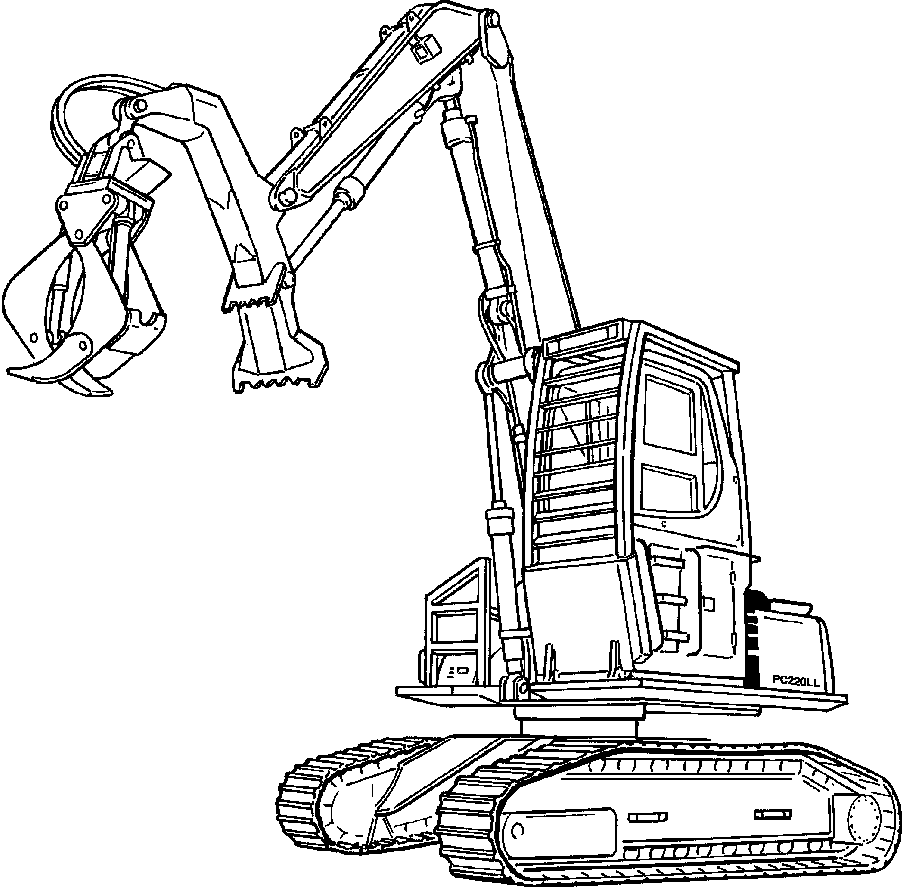 Excavators Komatsu / PC220LL-6 S/N A85001-UP(PC220LL6)