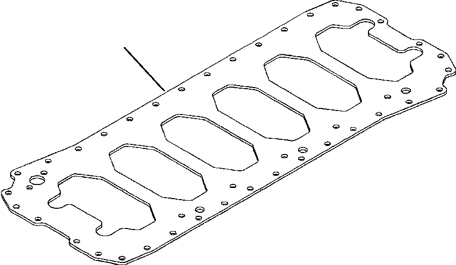 Excavators Komatsu / PC220LL-6 S/N A85001-UP(PC220LL6) / FIG. A2999-A2A1 NOISE ABATEMENT PANEL - OIL PAN - CYLINDER BLOCK STIFFENER(A-044 : A2999-A2A1)