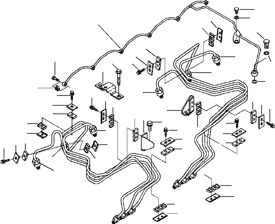 Excavators Komatsu / PC220LL-6 S/N A85001-UP(PC220LL6) / FIG. A4103-A2A2 FUEL PLUMBING(A-050 : A4103-A2A2)