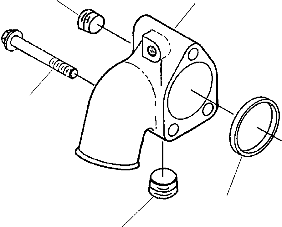 Excavators Komatsu / PC220LL-6 S/N A85001-UP(PC220LL6) / FIG. A5106-A2A1 WATER INLET CONNECTION(A-072 : A5106-A2A1)