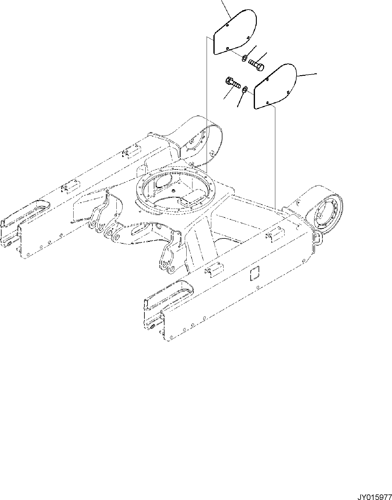 Excavators Komatsu / PC22MR-3 S/N F30001 AND UP(PC22MR3) / TRACK FRAME, TRACK FRAME COVER(R1100-001014 : R1100-001014)