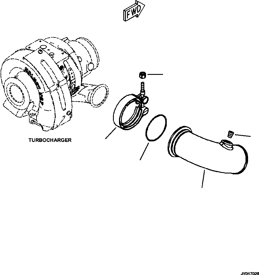 Komatsu parts book diagram for PC240LL-10 SN A20601-UP: B9999-502001 AIR TRANSFER CONNECTION