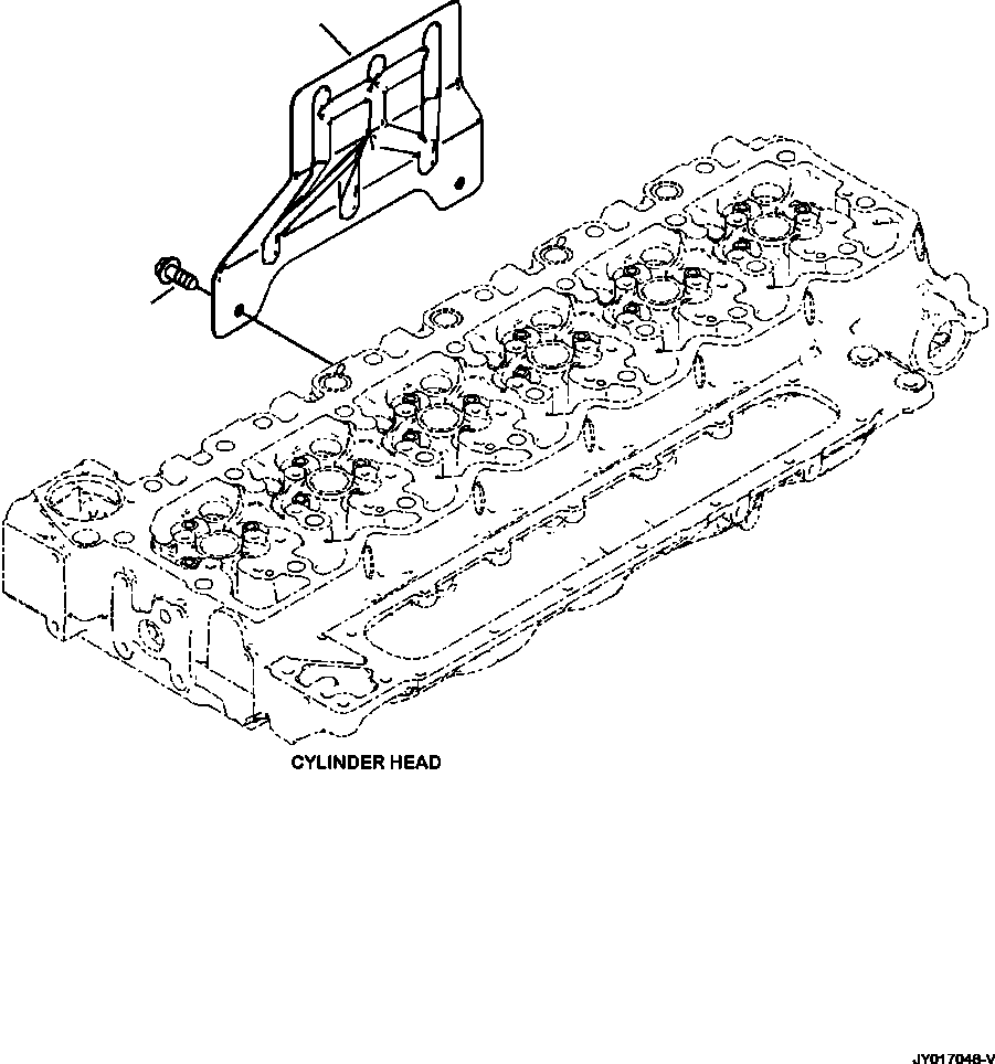 Komatsu parts book diagram for PC240LL-10 SN A20601-UP: ASH00-001001 HEAT SHIELD