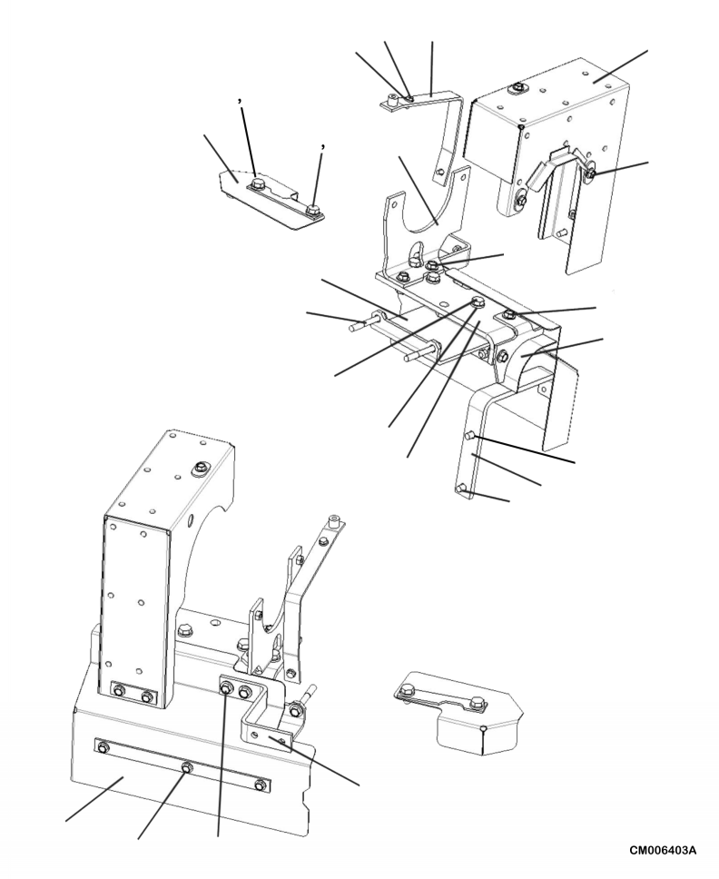 Komatsu parts book diagram for PC240LL-10 SN A20601-UP: A1710-01A0 HEAT SHIELD TURBOCHARGER AND EXHAUST MANIFOLD
