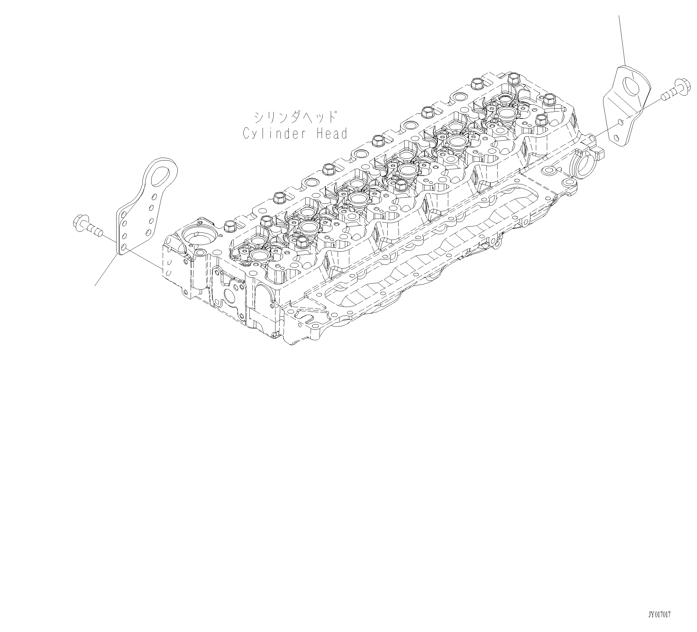 Komatsu parts book diagram for PC240LL-10 SN A20601-UP: ALA00-001001 LIFTING ARRANGEMENT
