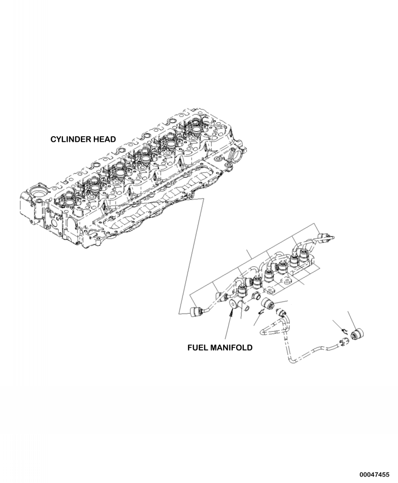 Komatsu parts book diagram for PC240LL-10 SN A20601-UP: AFS20-001001 FUEL SYSTEM COVER