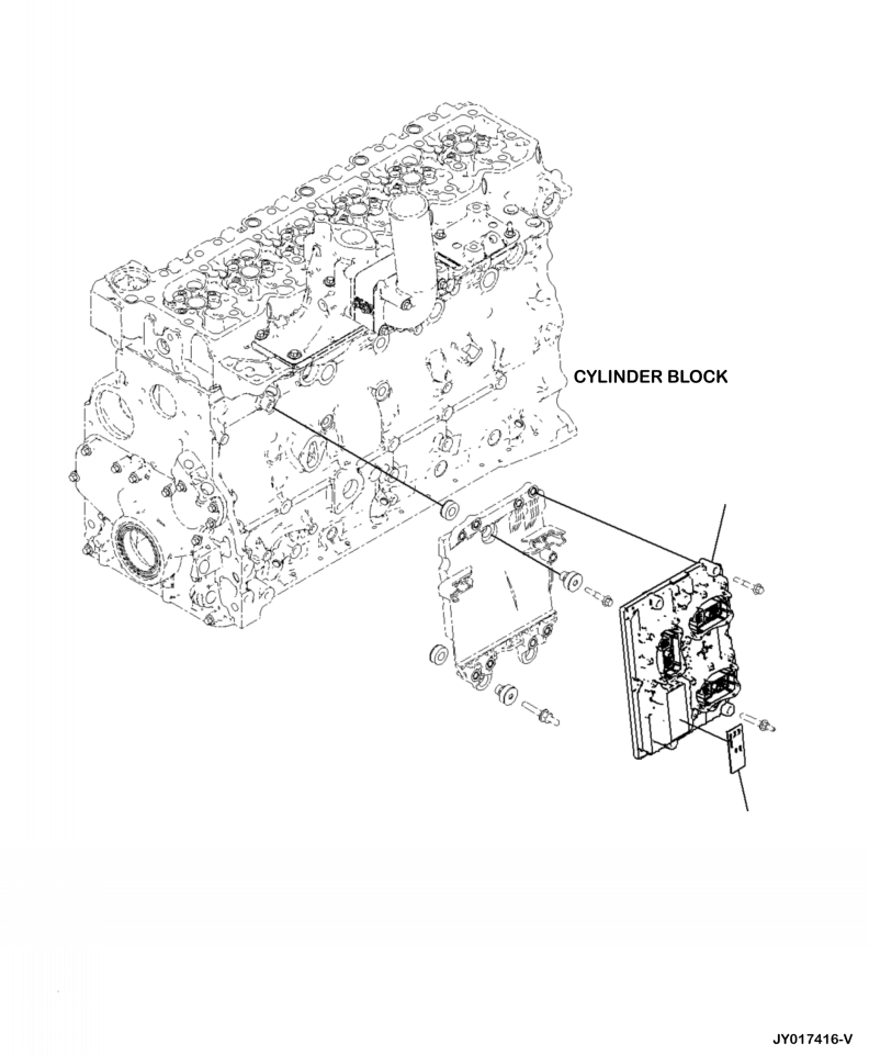 Komatsu parts book diagram for PC240LL-10 SN A20601-UP: A4719-001001 ENGINE CONTROL MODULE