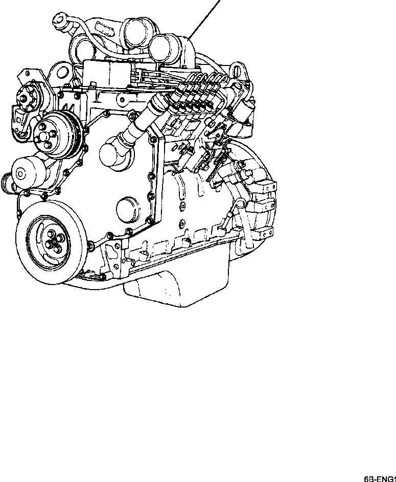 Komatsu parts book diagram for PC240LL-10 SN A20601-UP: A9101-01A0 ENGINE ASSEMBLY