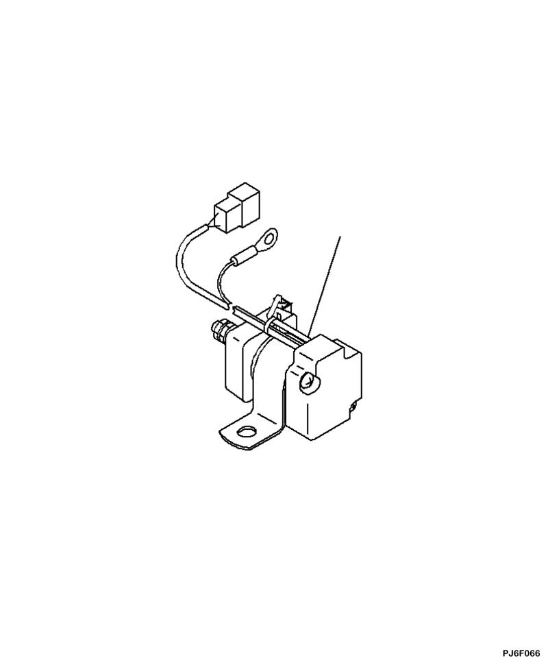 Komatsu parts book diagram for PC240LL-10 SN A20601-UP: B9999-004001 STARTING MOTOR RELAY