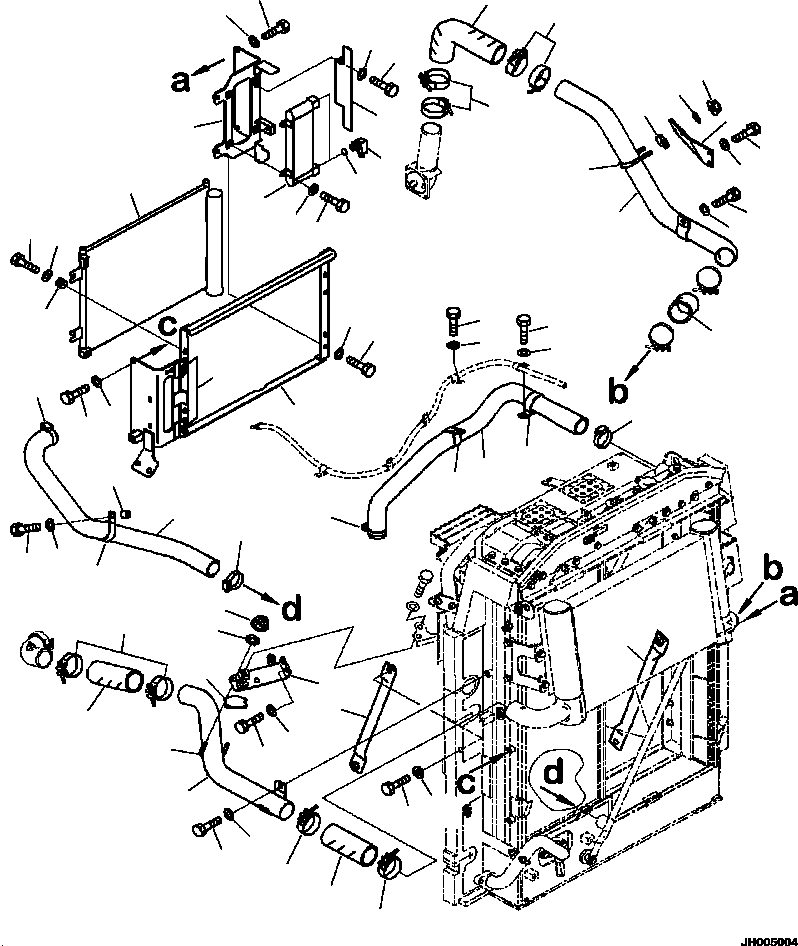 Excavators Komatsu / PC240LL-10 SN A20601-UP(PC240LLE) / C0100-001004 FUEL COOLER AND CONDENSER(C-010 : C0100-001004)