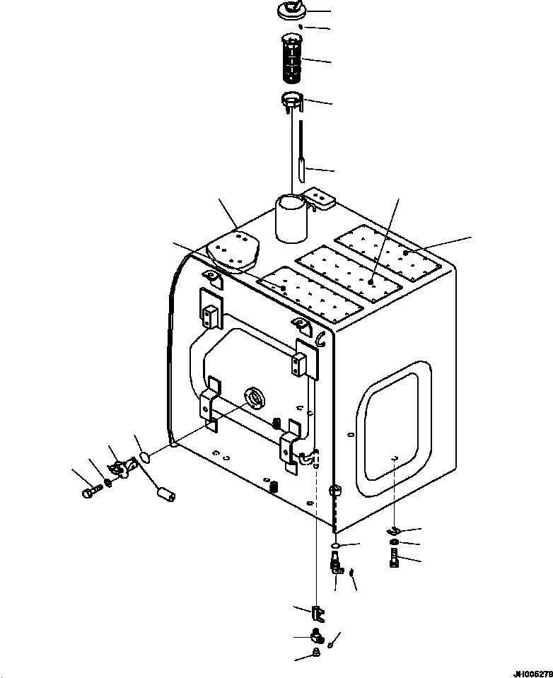 Excavators Komatsu / PC240LL-10 SN A20601-UP(PC240LLE) / D0100-001001 FUEL TANK(D-002 : D0100-001001)