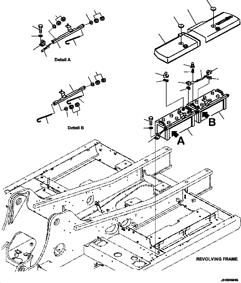 Excavators Komatsu / PC240LL-10 SN A20601-UP(PC240LLE) / E0100-001001 BATTERY(E-002 : E0100-001001)