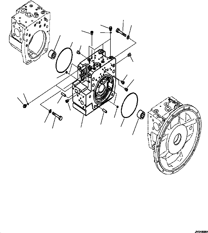 Komatsu parts book diagram for PC240LL-10 SN A20601-UP: H0210-002002 MAIN PISTON PUMP (2/12)